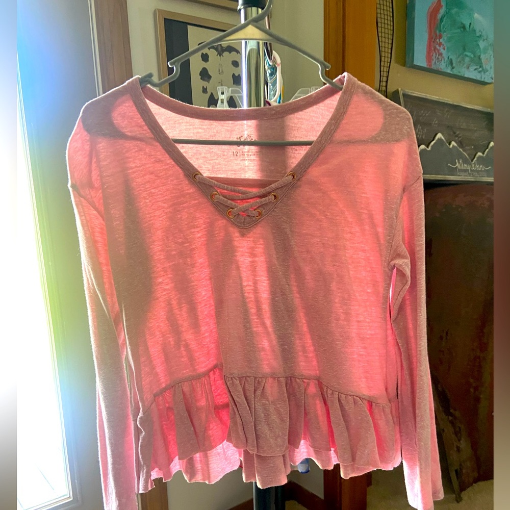 Girls pink long sleeve